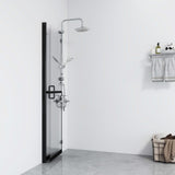 Vidaxl Walk-in shower wall Collapsible 120x190 cm ESG-Glas Transparent