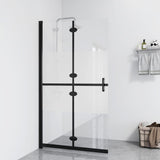 Vidaxl Walk-In Shower Wall Plegable 70x190 cm ESG-Glas Halfmat