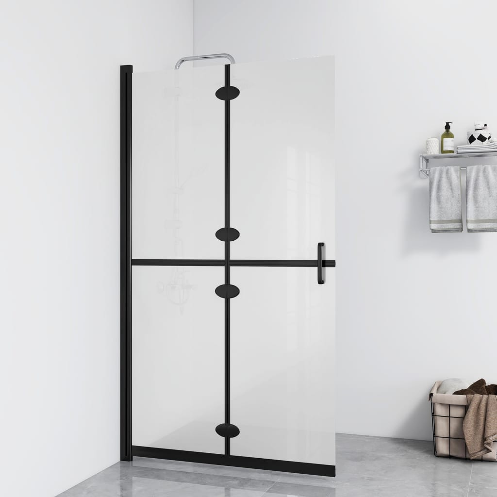 Vidaxl Walk-In Sprchová stěna skládací 90x190 cm esg-glas rohož