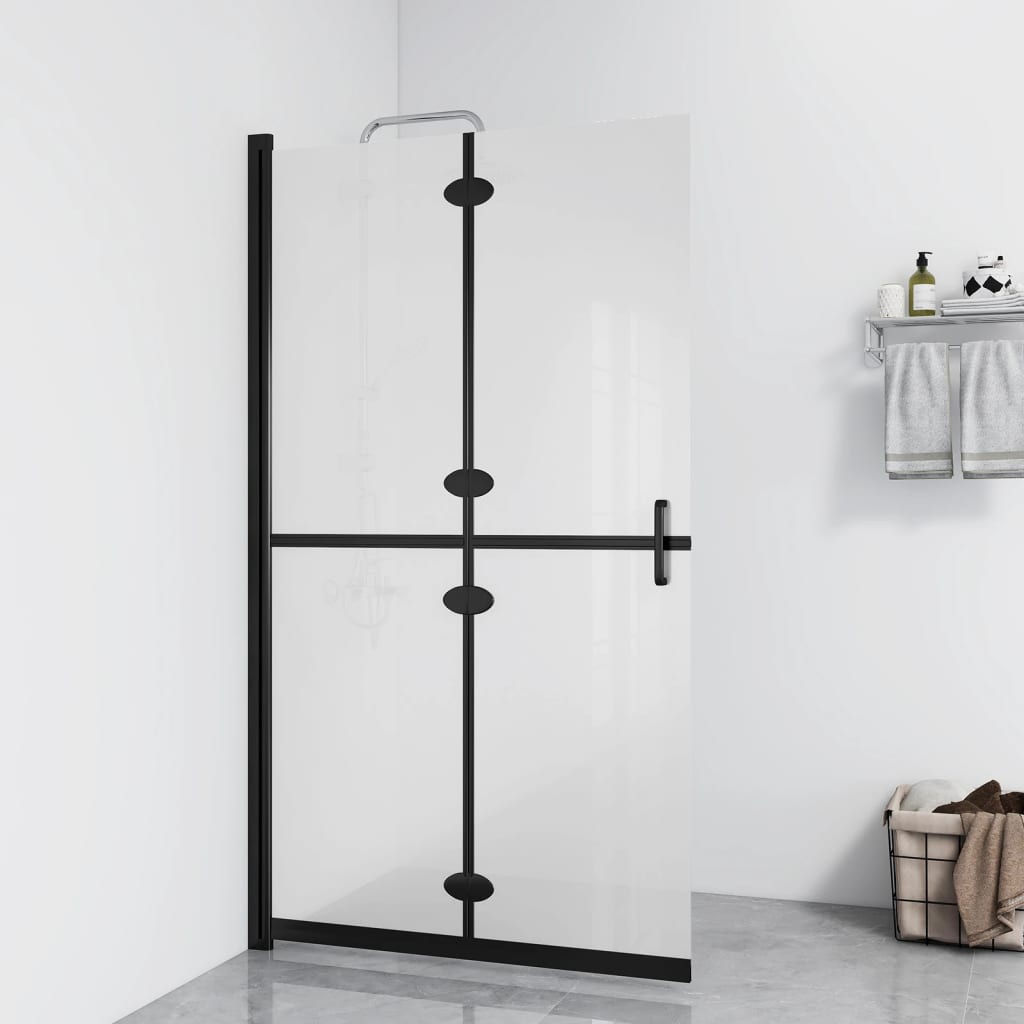 Vidaxl Walk-In Shower Wall Plegable 120x190 cm ESG Glass mate