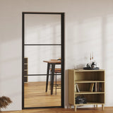 Vidaxl inner door 93x201.5 cm ESG glass and aluminum black