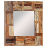 Vidaxl Wall Mirror 50x50 cm Pevné recyklované dřevo