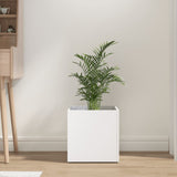 Vidaxl Planter Big 40x40x40 cm forarbejdet træhvide