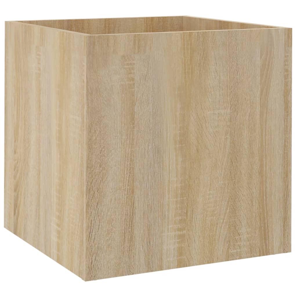 Vidaxl Planter Big 40x40x40 cm forarbejdet træ sonoma eg