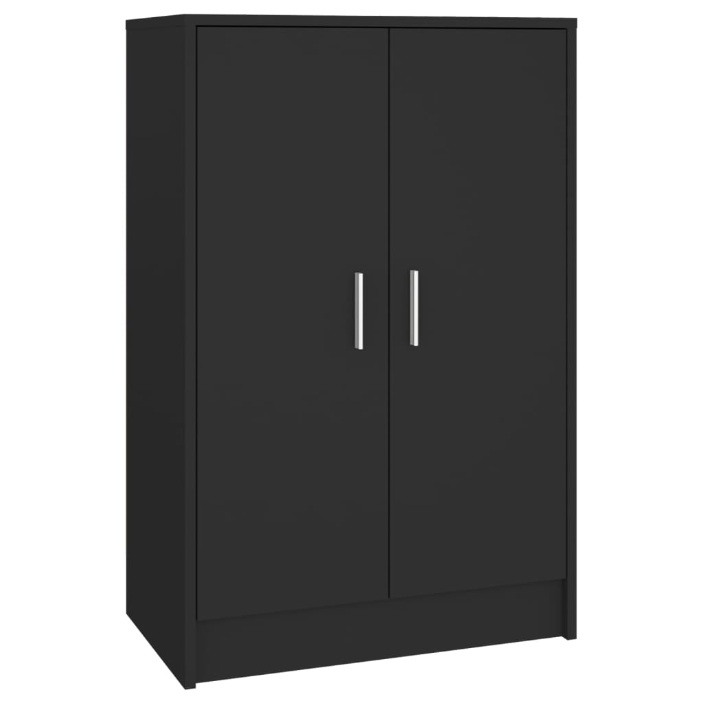 Vidaxl Shoe Cabinet 60x35x92 cm Property Wood Black