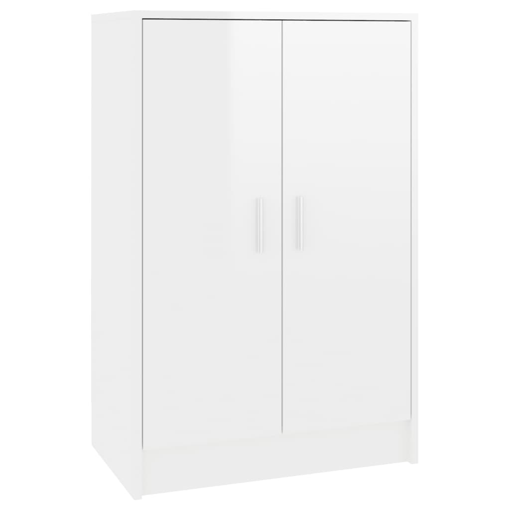 Omara za čevelj vidaxl 60x35x92 cm Chipboard High -gloss White