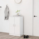 Vidaxl Shoe Cabinet 60x35x92 cm spånplade High -Gloss White