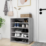 Vidaxl Shoe Cabinet 60x35x70 cm Forarbejdet træ Betongrijs