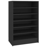 Vidaxl Shoe Cabinet 60x35x92 cm Property Wood Black