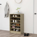 Armoire à chaussures vidaxl 60x35x92 cm en bois de bois de chêne sonoma coloré