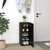 Vidaxl Shoe Cabinet 32x35x70 cm Property Wood Black