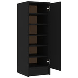 Vidaxl Shoe Cabinet 32x35x92 cm Property Wood Black