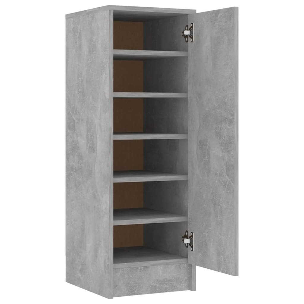 Vidaxl Shoe Cabinet 32x35x92 cm Forarbejdet træ Betongrijs