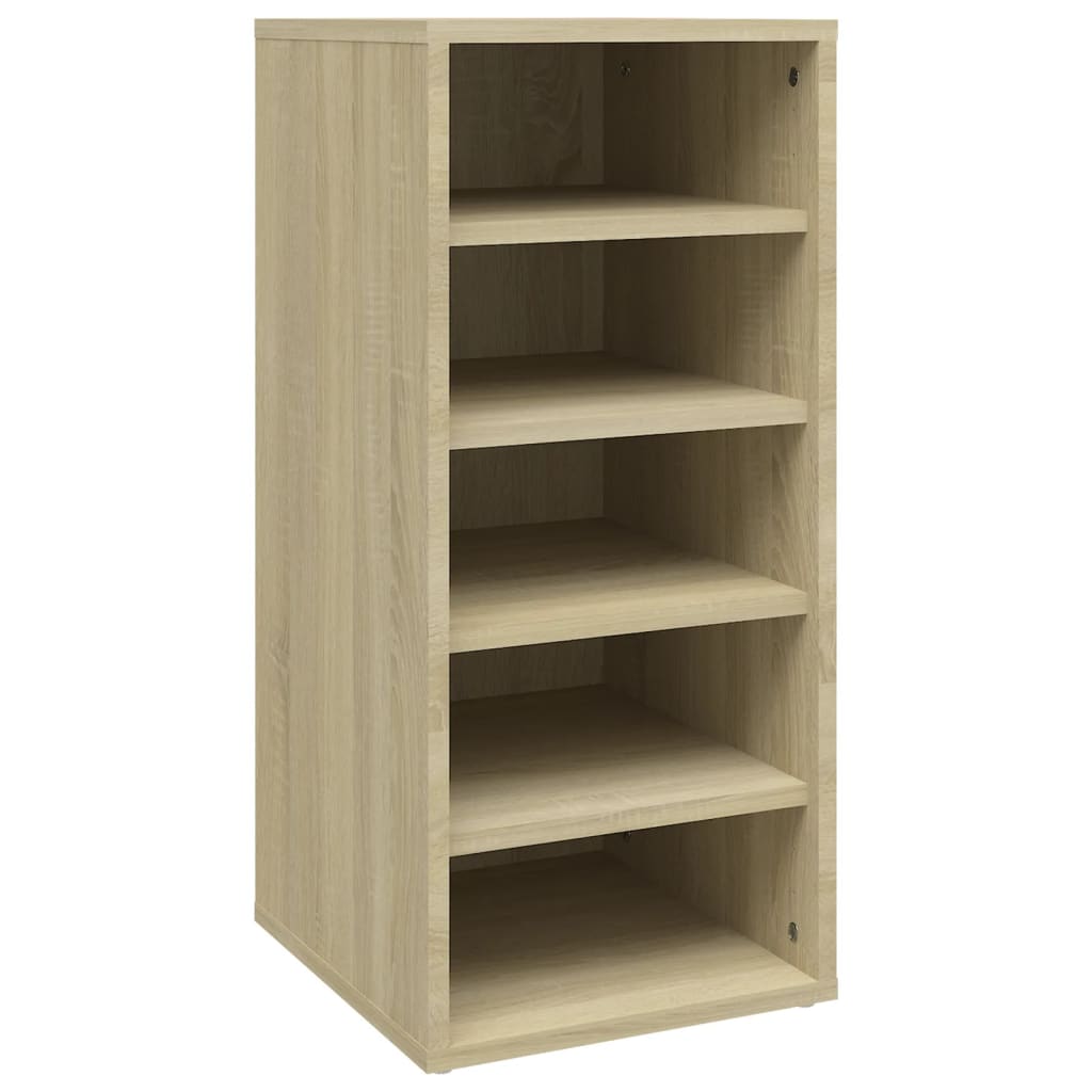 Armoire à chaussures Vidaxl 31.5x35x70 cm en bois de bois de chêne sonoma coloré