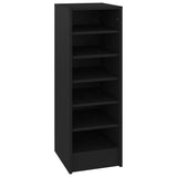 Vidaxl Shoe Cabinet 31.5x35x90 cm Property Wood Black