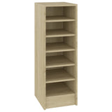 Vidaxl Shoe Cabinet 31.5x35x90 cm Property Wood Sonoma Oak Farvet