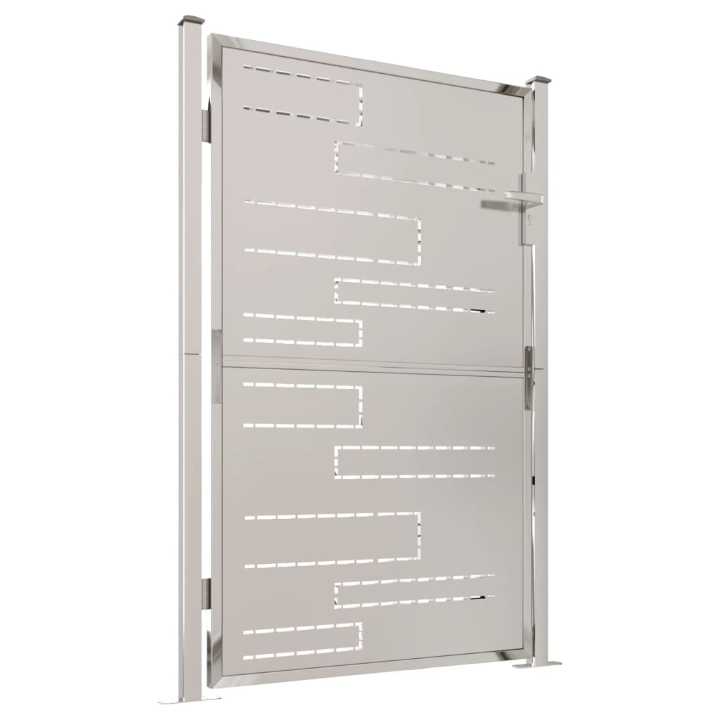 Vidaxl Garden Gate 100x150 cm rustfrit stål