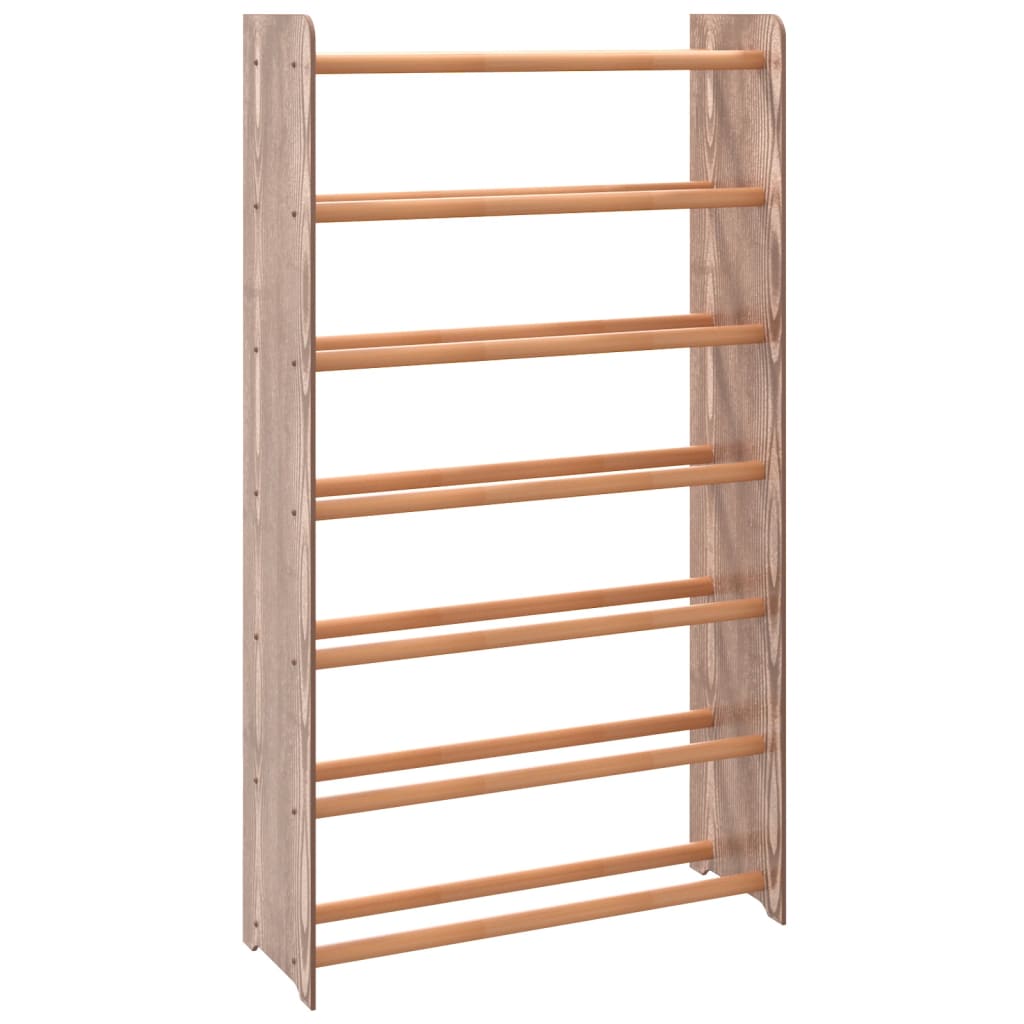 VidaXL shoe rack 65x24x117 cm processed wood brown