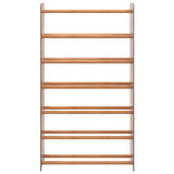 Vidaxl Shoe Rack 65x24x117 cm de madera procesada marrón