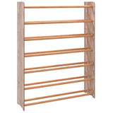 Vidaxl Shoe Rack 90x24x117 cm Behandlet trebrun