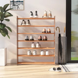 VidaXL shoe rack 90x24x117 cm processed wood brown