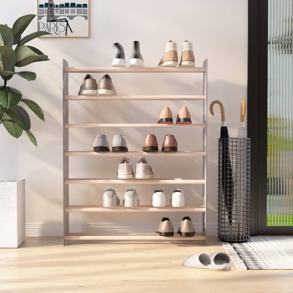 VidaXL shoe rack 90x24x117 cm processed wood gray