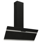 Vidaxl Wall Extractor Hood 90 cm ocel a temperované skleněné černé