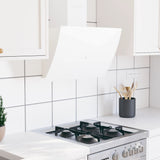 Vidaxl Wall extractor hood 60 cm steel and tempered glass white