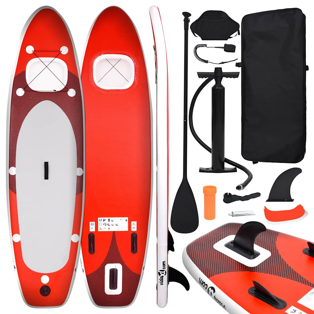 Vidaxl stinn erop Paddelboard Set infatable 300x76x10 cm rout