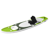 Vidaxl Stand Up Paddleboard Set Oppustelig 300x76x10 cm grøn