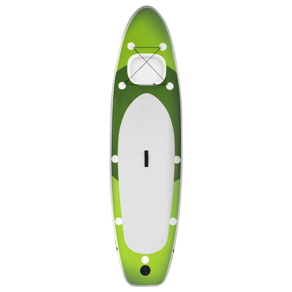 Vidaxl Stand Up Paddleboard Set Uppblåsbar 300x76x10 cm grön