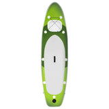 Vidaxl Stand Up Paddleboard Set aufblasbare 300x76x10 cm Grün