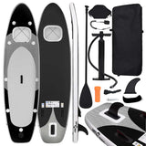 Vidaxl Stand Up Paddleboard Set Inderable 300x76x10 cm svart