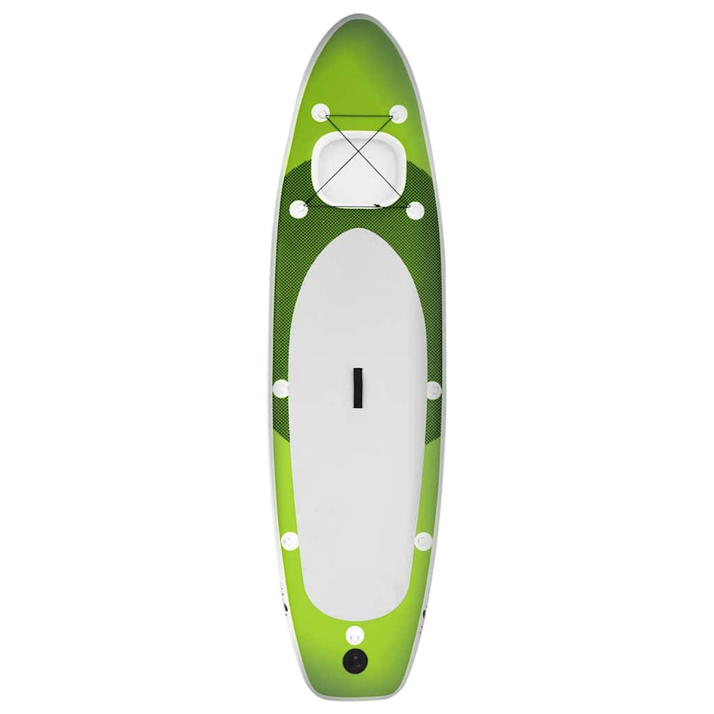 Vidaxl Stand Up Paddleboard Juego inflable 360x81x10 cm verde