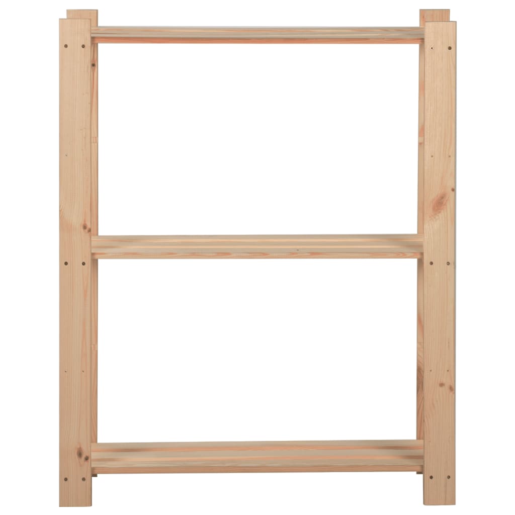 Vidaxl Storage Rack 3-lag 60x28,5x90 cm Solid fyrretræ