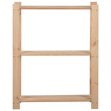 Vidaxl Storage Rack 3-lag 60x28,5x90 cm Solid fyrretræ