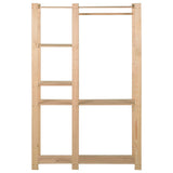 Rack de vêtements Vidaxl 110x38x170 cm Pine solide