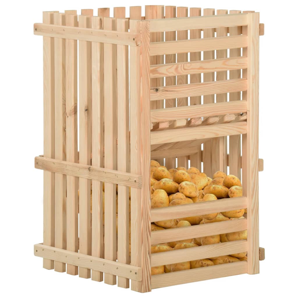 Vidaxl Potato Plist 50x50x80 cm Solid fyrretræ