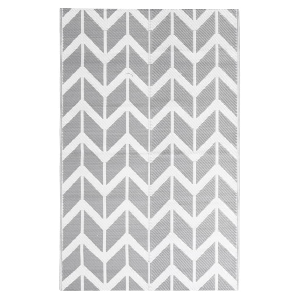 Vidaxl à l'extérieur du tapis Arakil 160x230 cm Gray en polypropène