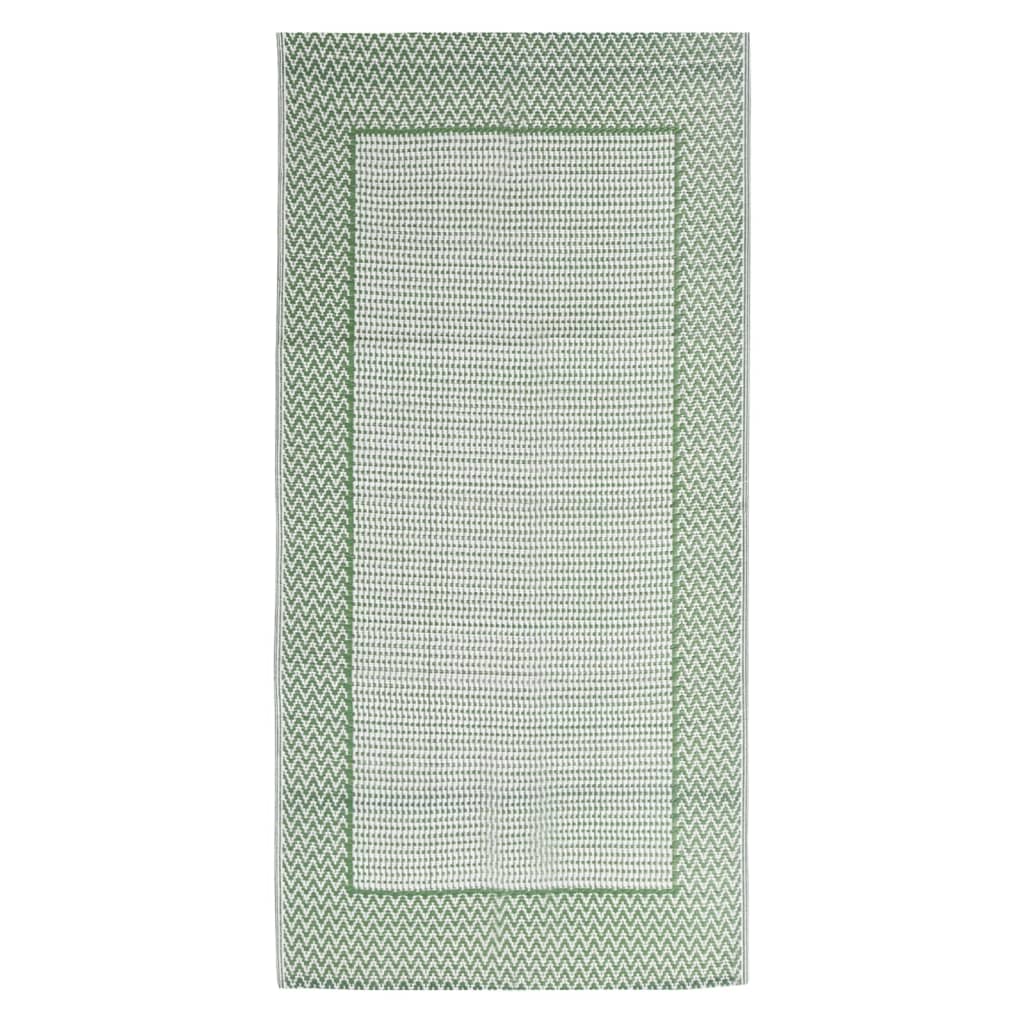 Vidaxl ausserhalb rug aakil 80x150 cm Polypropen Green