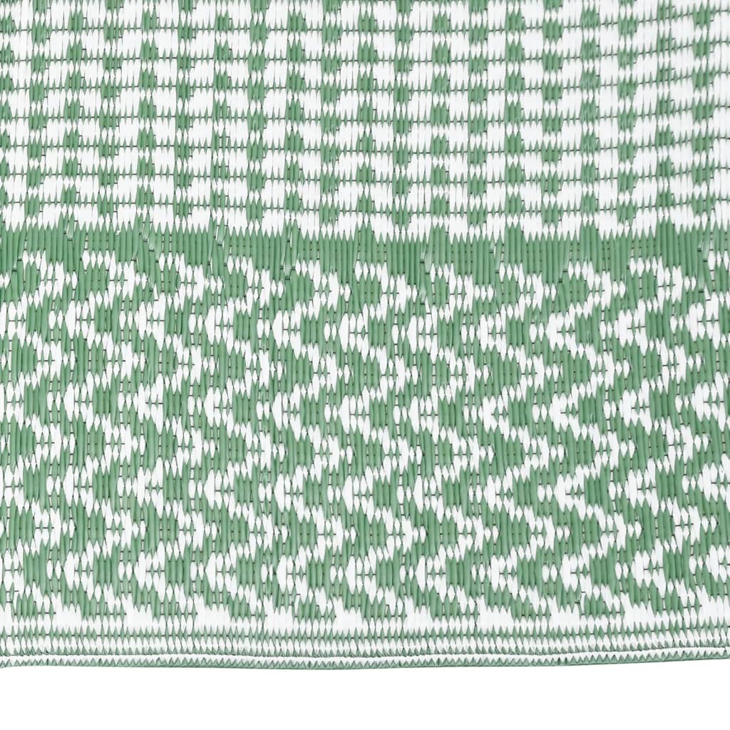 Vidaxl ausserhalb rug aakil 80x150 cm Polypropen Green