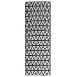 Vidaxl outside rug 80x250 cm polypropene black