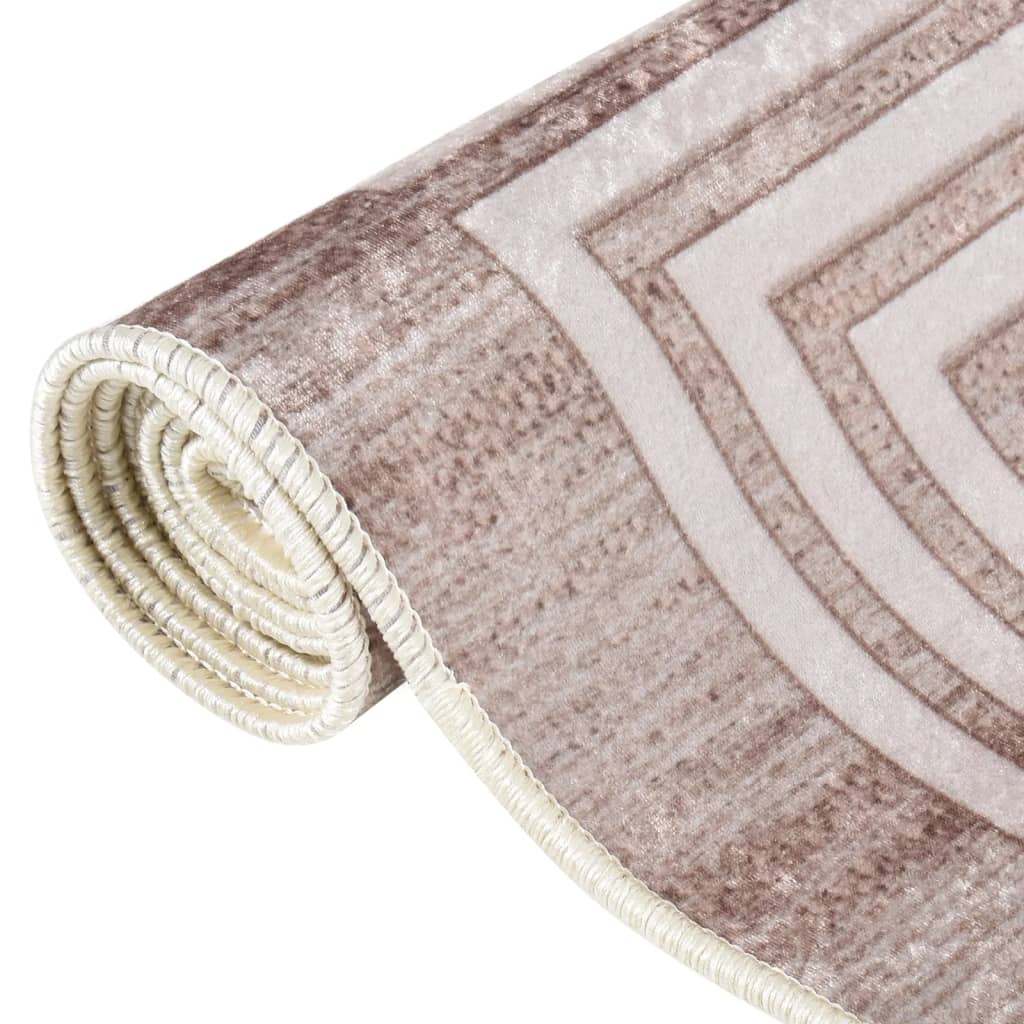 Vidaxl rug washable anti-slip 160x230 cm beige