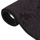 Alfombra Vidaxl lavable anti-slip 160x230 cm de color antracita