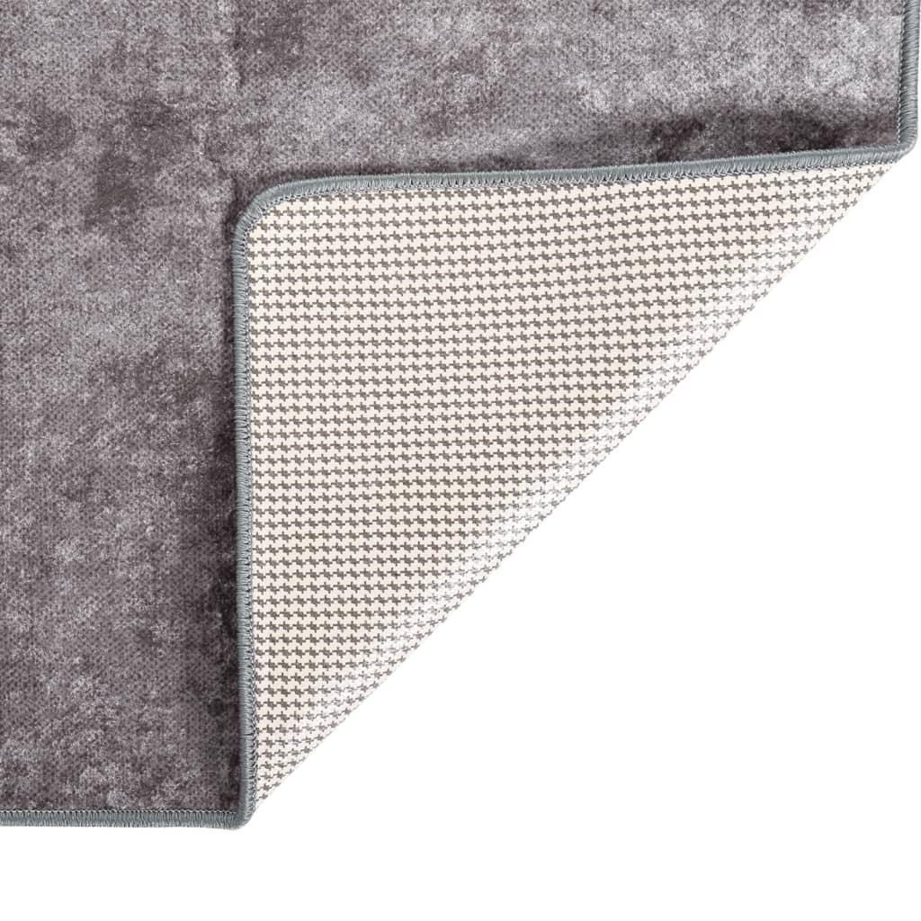 Tapis vidaxl Anti-slip lavable 190x300 cm Gray