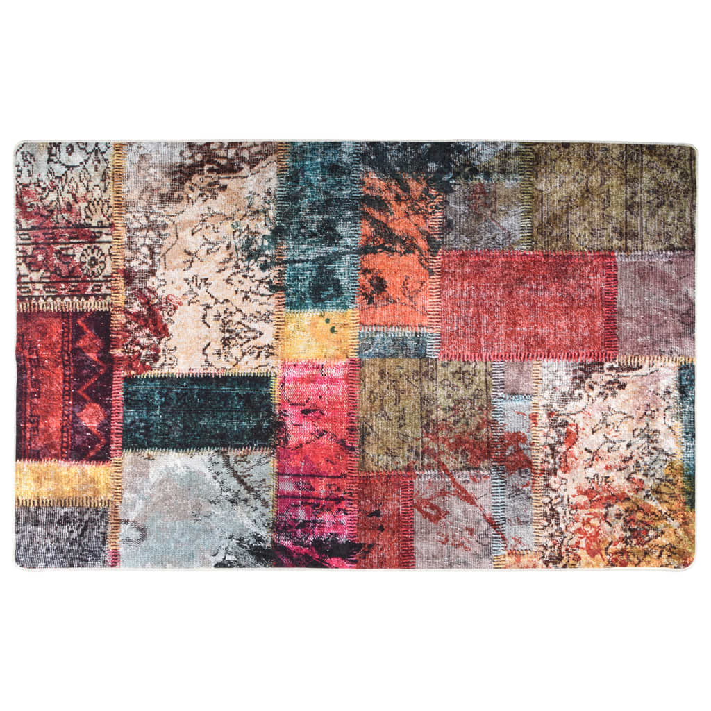 VIDAXL DYGLAMALNA Patchwork Anti-Slip Patchwork 160x230 cm wielokolorowy