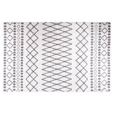 Tapis vidaxl Anti-slip lavable 160x230 cm noir et blanc