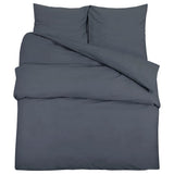 Vidaxl Duvet Racelay Set Lightweight 140x200 cm Microfiber Anthracite