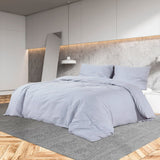 Vidaxl duvet iwwerlasend Set Hightweiht 200x200 cm Microfiber Grey