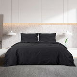 Vidaxl Duvet Racelay Set Lightweight 200x200 cm Microfiber Black